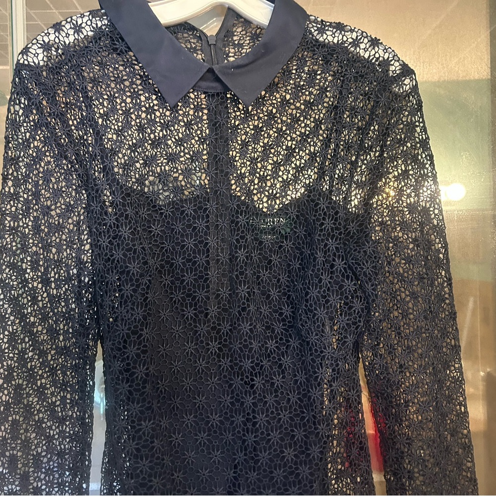 Ralph Lauren Navy Lace Dress